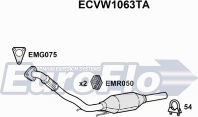 EuroFlo ECVW1063TA - Catalizzatore autozon.pro