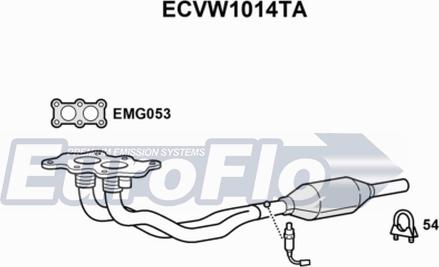 EuroFlo ECVW1014TA - Catalizzatore autozon.pro