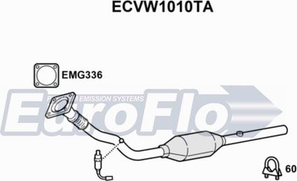 EuroFlo ECVW1010TA - Catalizzatore autozon.pro