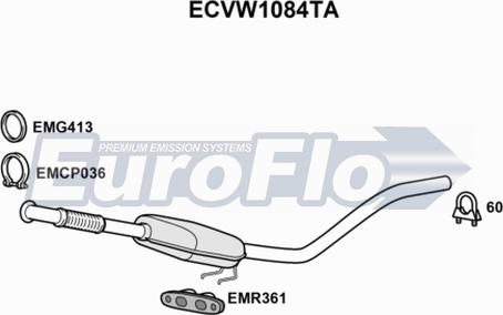 EuroFlo ECVW1084TA - Catalizzatore autozon.pro