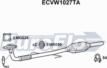 EuroFlo ECVW1027TA - Catalizzatore autozon.pro