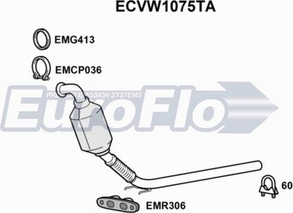 EuroFlo ECVW1075TA - Catalizzatore autozon.pro