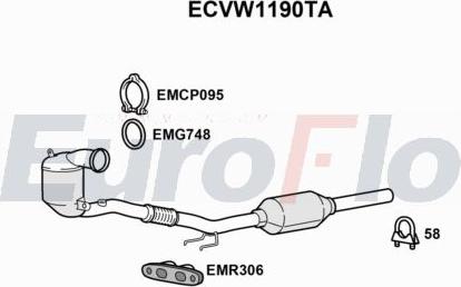 EuroFlo ECVW1190TA - Catalizzatore autozon.pro