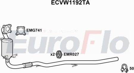 EuroFlo ECVW1192TA - Catalizzatore autozon.pro