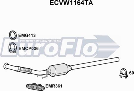 EuroFlo ECVW1164TA - Catalizzatore autozon.pro