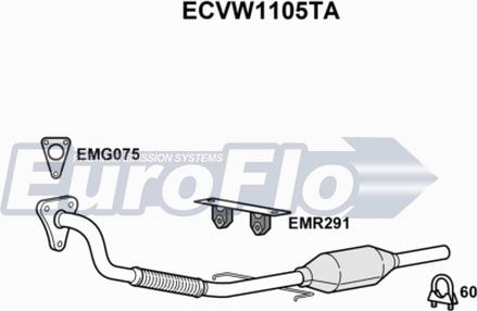 EuroFlo ECVW1105TA - Catalizzatore autozon.pro