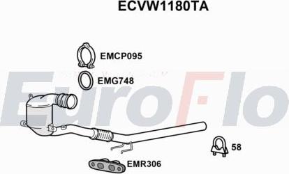 EuroFlo ECVW1180TA - Catalizzatore autozon.pro