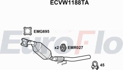 EuroFlo ECVW1188TA - Catalizzatore autozon.pro