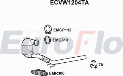 EuroFlo ECVW1204TA - Catalizzatore autozon.pro