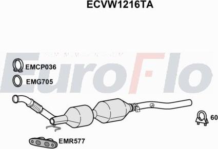 EuroFlo ECVW1216TA - Catalizzatore autozon.pro