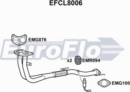 EuroFlo EFCL8006 - Tubo gas scarico autozon.pro