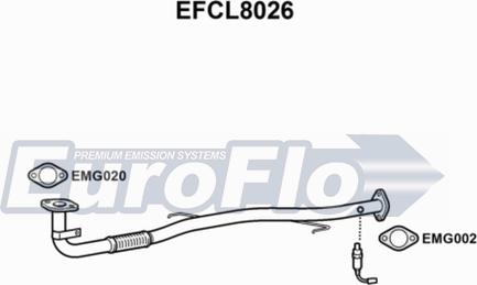 EuroFlo EFCL8026 - Tubo gas scarico autozon.pro