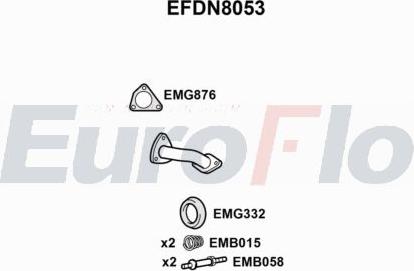 EuroFlo EFDN8053 - Tubo gas scarico autozon.pro