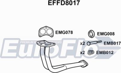 EuroFlo EFFD8017 - Tubo gas scarico autozon.pro