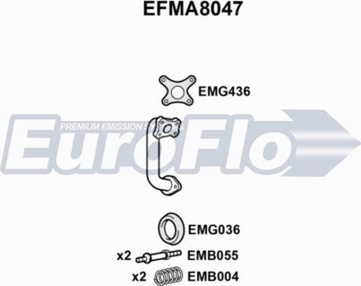 EuroFlo EFMA8047 - Tubo gas scarico autozon.pro