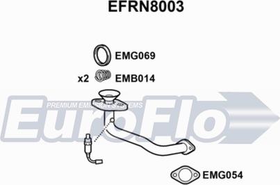 EuroFlo EFRN8003 - Tubo gas scarico autozon.pro