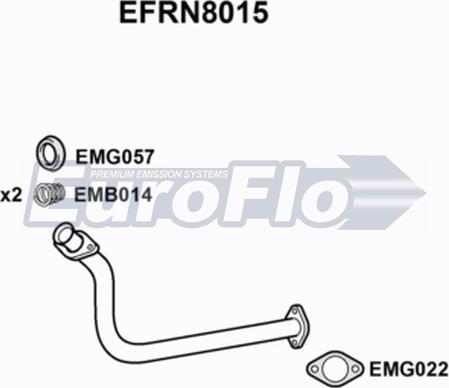 EuroFlo EFRN8015 - Tubo gas scarico autozon.pro