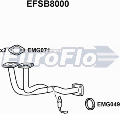 EuroFlo EFSB8000 - Tubo gas scarico autozon.pro