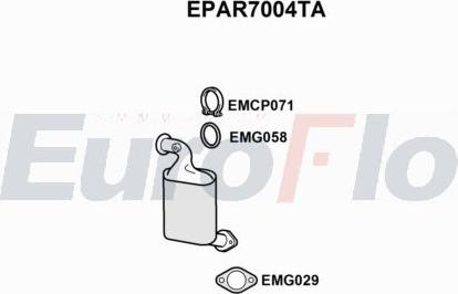 EuroFlo EPAR7004TA - Filtro antiparticolato / particellare, Impianto gas scarico autozon.pro