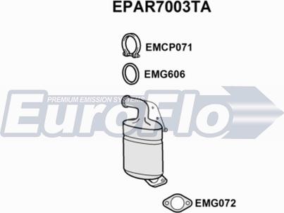 EuroFlo EPAR7003TA - Filtro antiparticolato / particellare, Impianto gas scarico autozon.pro