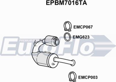 EuroFlo EPBM7016TA - Filtro antiparticolato / particellare, Impianto gas scarico autozon.pro