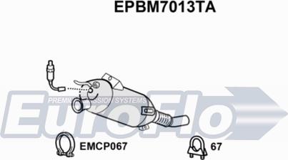 EuroFlo EPBM7013TA - Filtro antiparticolato / particellare, Impianto gas scarico autozon.pro