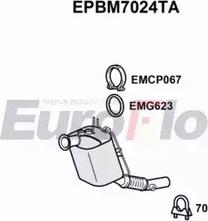 EuroFlo EPBM7024TA - Filtro antiparticolato / particellare, Impianto gas scarico autozon.pro