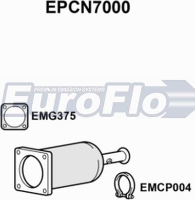 EuroFlo EPCN7000 - Filtro antiparticolato / particellare, Impianto gas scarico autozon.pro