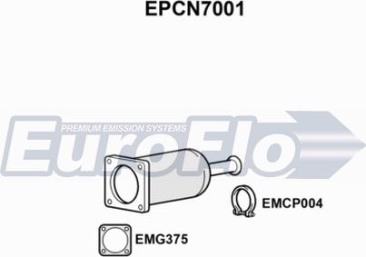 EuroFlo EPCN7001 - Filtro antiparticolato / particellare, Impianto gas scarico autozon.pro