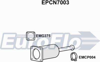 EuroFlo EPCN7003 - Filtro antiparticolato / particellare, Impianto gas scarico autozon.pro