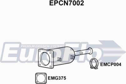 EuroFlo EPCN7002 - Filtro antiparticolato / particellare, Impianto gas scarico autozon.pro