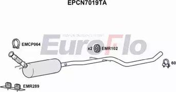 EuroFlo EPCN7019TA - Filtro antiparticolato / particellare, Impianto gas scarico autozon.pro