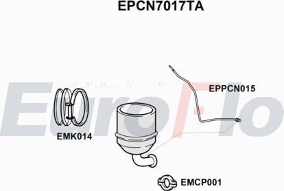 EuroFlo EPCN7017TA - Filtro antiparticolato / particellare, Impianto gas scarico autozon.pro