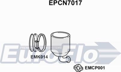 EuroFlo EPCN7017 - Filtro antiparticolato / particellare, Impianto gas scarico autozon.pro