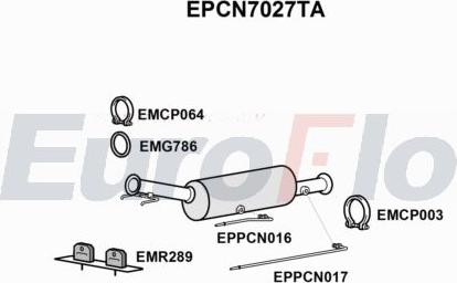 EuroFlo EPCN7027TA - Catalizzatore SCR autozon.pro