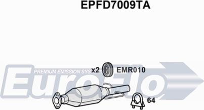 EuroFlo EPFD7009TA - Filtro antiparticolato / particellare, Impianto gas scarico autozon.pro