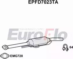 EuroFlo EPFD7023TA - Filtro antiparticolato / particellare, Impianto gas scarico autozon.pro