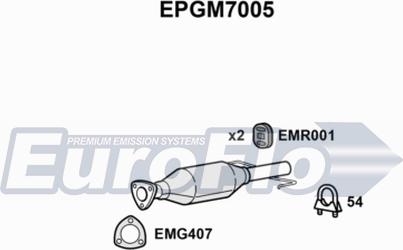 EuroFlo EPGM7005 - Filtro antiparticolato / particellare, Impianto gas scarico autozon.pro