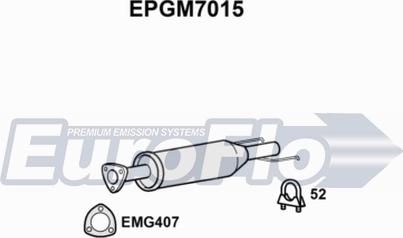 EuroFlo EPGM7015 - Filtro antiparticolato / particellare, Impianto gas scarico autozon.pro