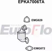 EuroFlo EPKA7006TA - Filtro antiparticolato / particellare, Impianto gas scarico autozon.pro