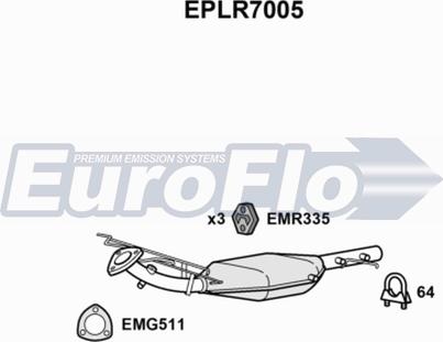 EuroFlo EPLR7005 - Filtro antiparticolato / particellare, Impianto gas scarico autozon.pro