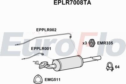 EuroFlo EPLR7008TA - Filtro antiparticolato / particellare, Impianto gas scarico autozon.pro