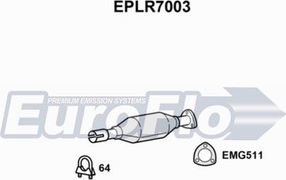 EuroFlo EPLR7003 - Filtro antiparticolato / particellare, Impianto gas scarico autozon.pro