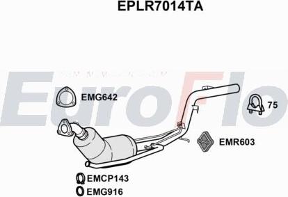 EuroFlo EPLR7014TA - Filtro antiparticolato / particellare, Impianto gas scarico autozon.pro