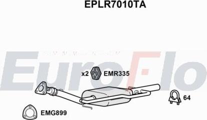 EuroFlo EPLR7010TA - Filtro antiparticolato / particellare, Impianto gas scarico autozon.pro