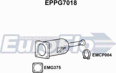 EuroFlo EPPG7018 - Filtro antiparticolato / particellare, Impianto gas scarico autozon.pro