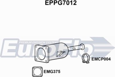 EuroFlo EPPG7012 - Filtro antiparticolato / particellare, Impianto gas scarico autozon.pro