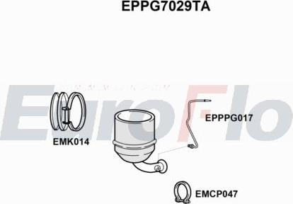 EuroFlo EPPG7029TA - Filtro antiparticolato / particellare, Impianto gas scarico autozon.pro