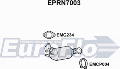 EuroFlo EPRN7003 - Filtro antiparticolato / particellare, Impianto gas scarico autozon.pro