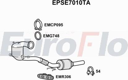 EuroFlo EPSE7010TA - Filtro antiparticolato / particellare, Impianto gas scarico autozon.pro